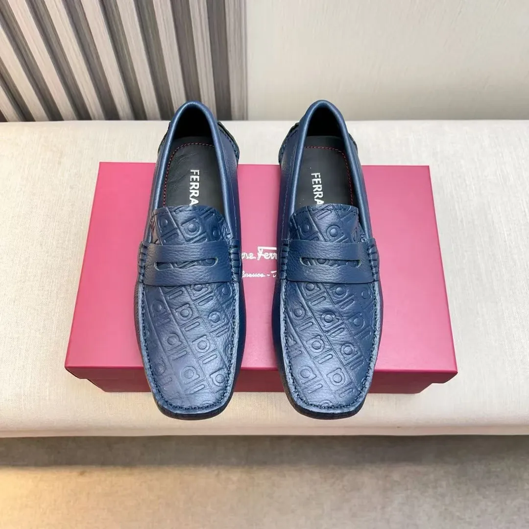 Men's men's shoes 💰620 Ferragamo new high-end quality 🔥 imported lychee pattern ➕ cowhide lining size 38-45
